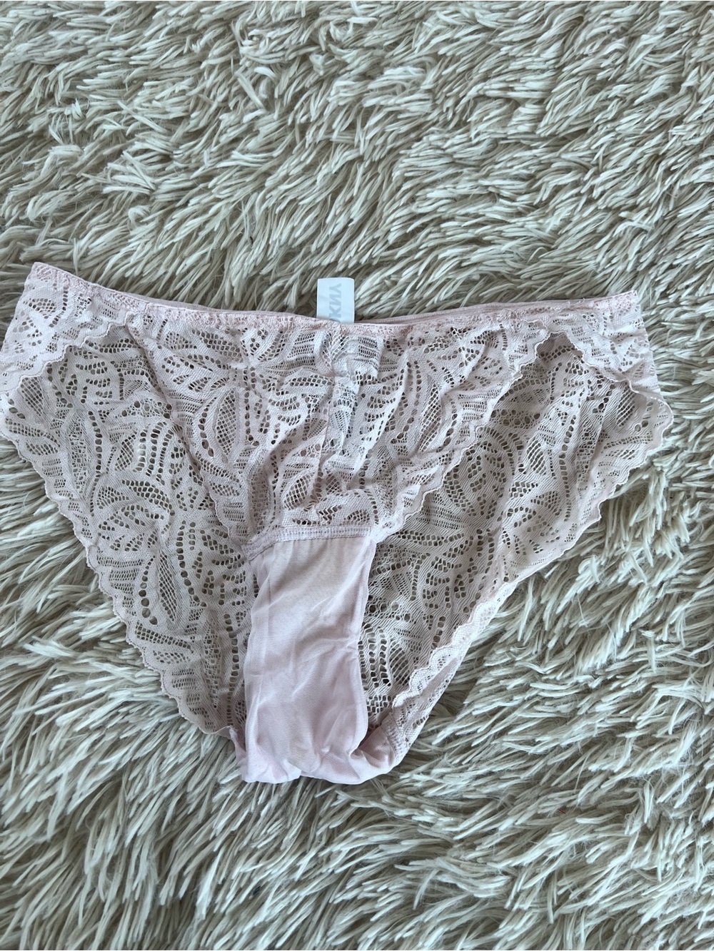 DKNY Pale Pink Lace Bikini Panty